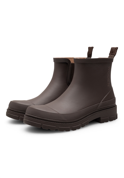 Woden Gummistøvle Alison Waterproof - Chocolate
